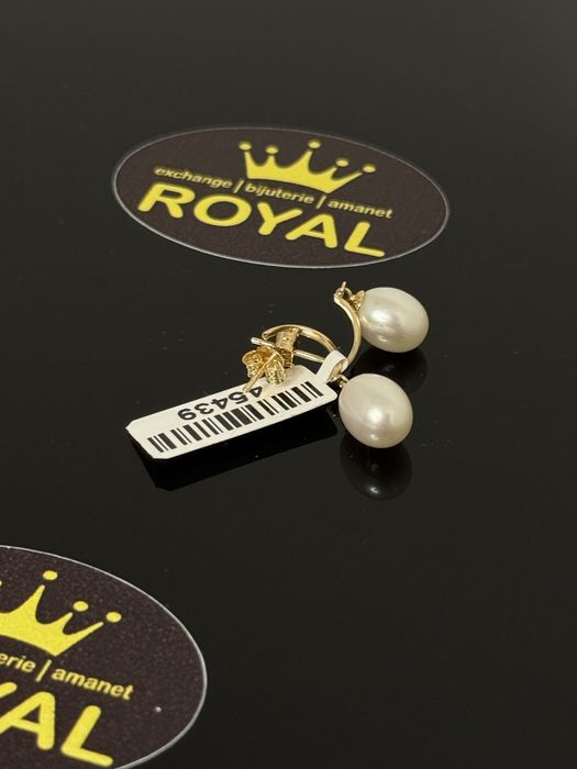 Bijuteria ROYAL : Cercei AUR 14K NOU / 1.93 GR