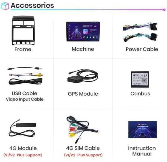 Navigatie Android VW Touareg , Carplay  , Android Auto + Camera R