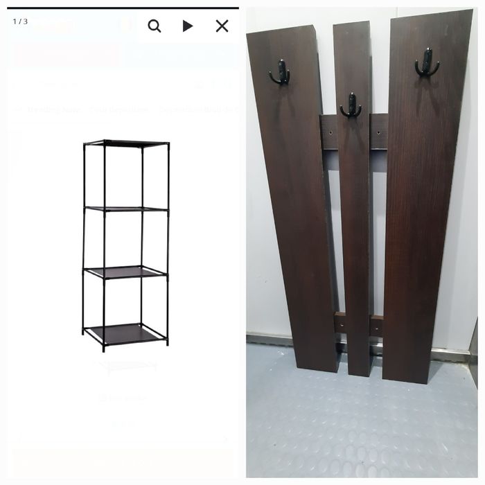 Cuier hol Etajera ușoară multifuncțională, noua, trimit oriunde