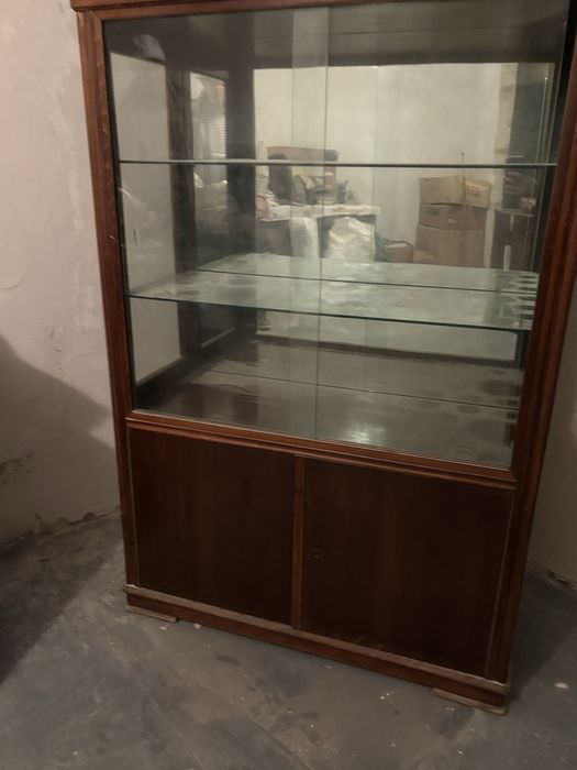 Vitrina vintage lemn masiv