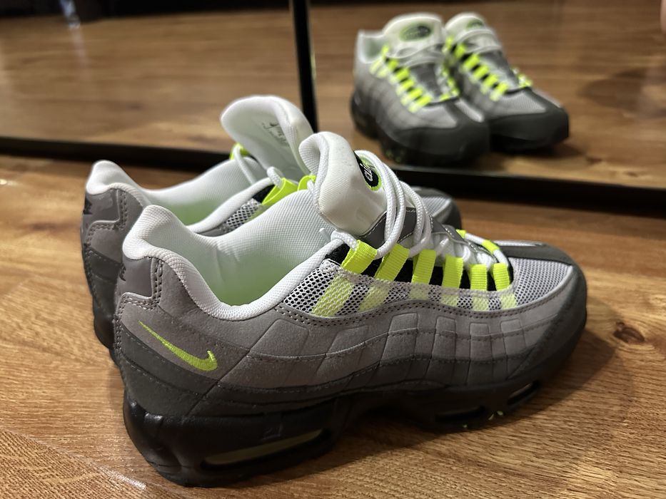 Кроссовки Nike air max 95 Neon Volt Green Grey