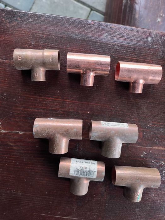 Fitinguri și coturi din cupru