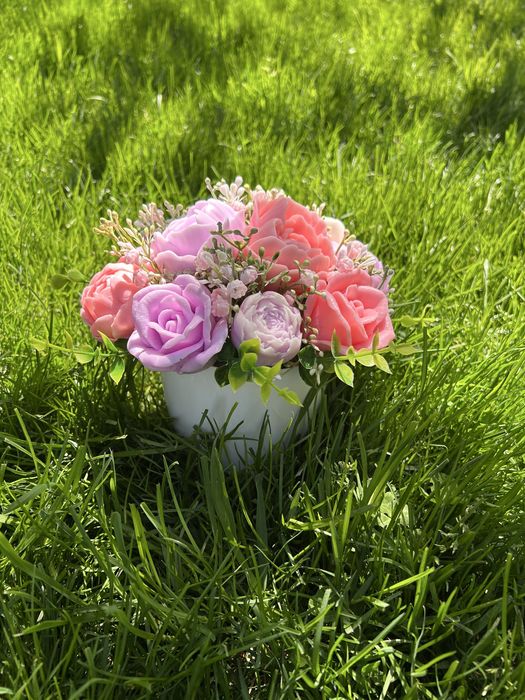 Buchet din flori de sapun