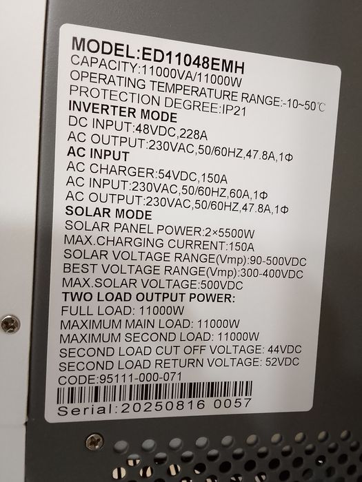 Enersol 11kW inverter
