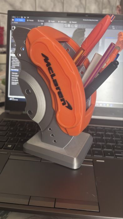 Suport pixuri de birou disc de frana Meclaren printat 3D