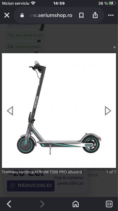 Trotineta electrica aerium t350 pro