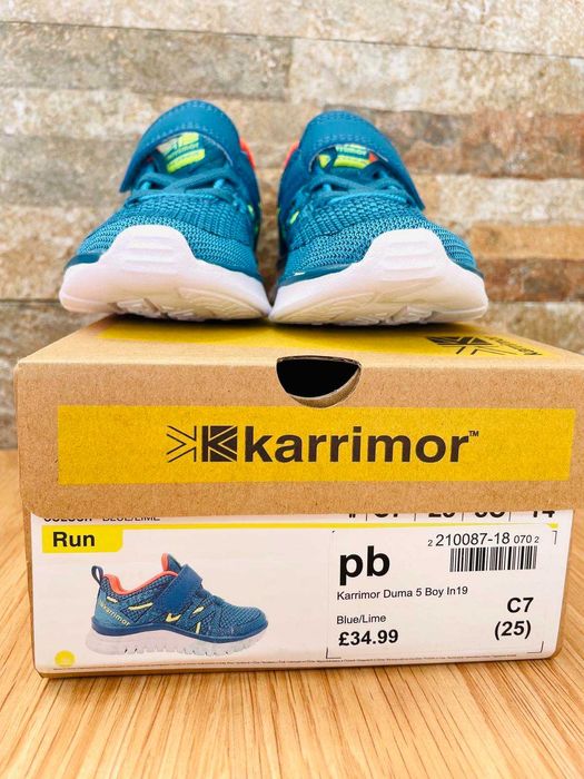 Karrimor Duma 5 Blue-Lime  -  Детски Спортни Маратонки