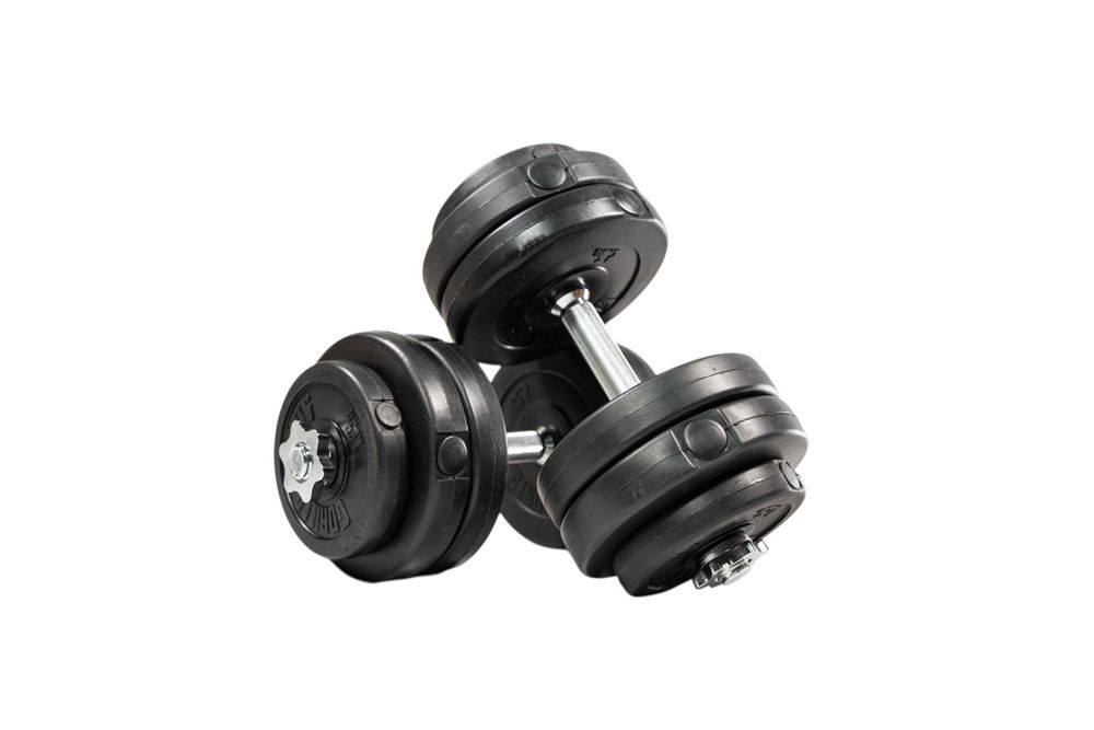 Set gantere cu discuri din ciment 30 kg - 30/31 mm