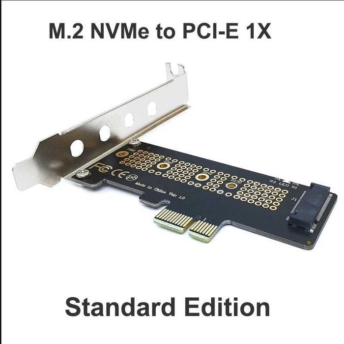 Adaptor PCIe 4.0 x1 pentru SSD M.2 NVME