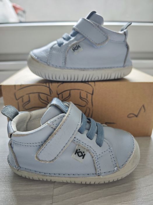 Боси детски кожени обувки Колев и Колев barefoot