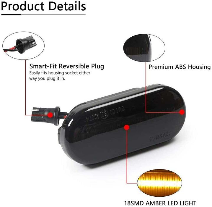 LED Мигачи Golf , Bora , Passat B5 , SEAT , FORD бягащи динамични VW