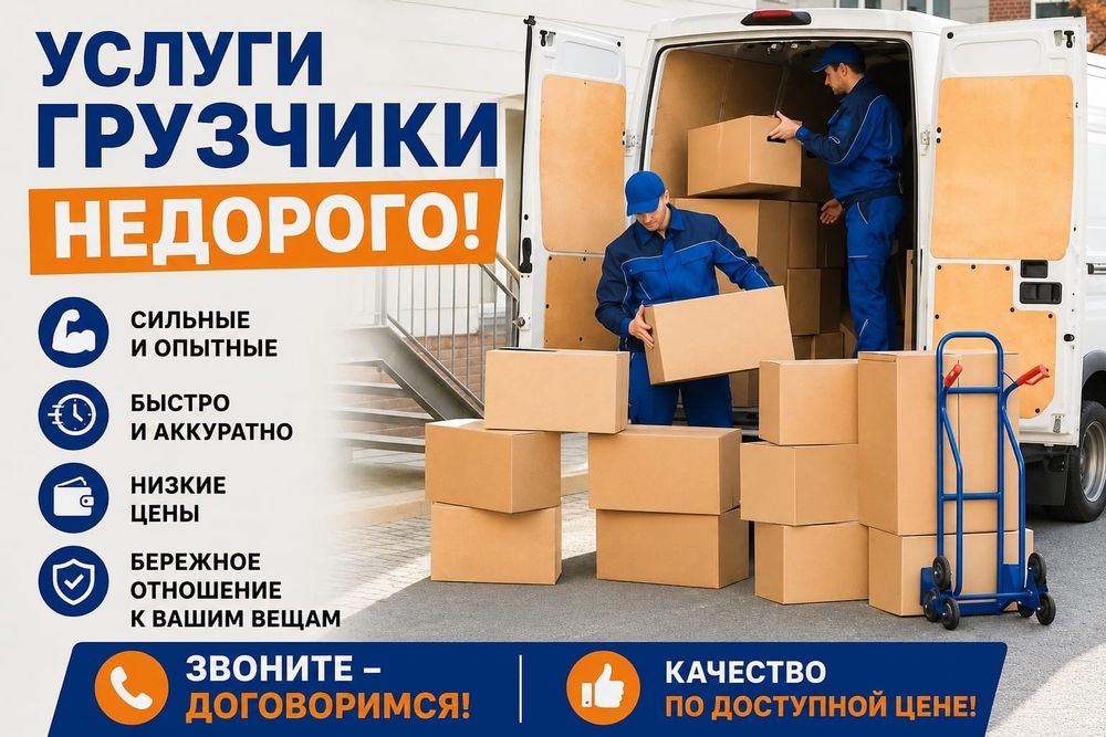 Услуги грузчики от 3000