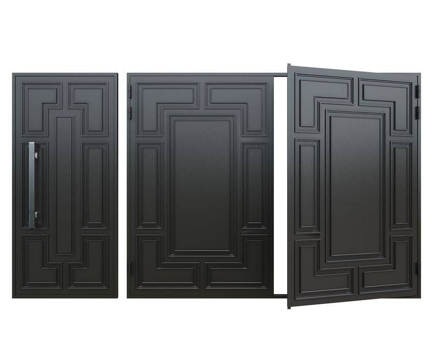 Металлические ворота, двери, навес, перила, ограждения