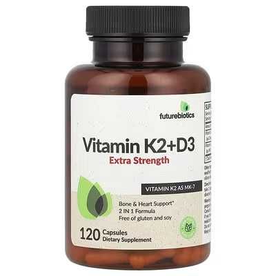 Vitamin D3+K2 10000 me. 120 капсул. Витамин Д3+К2 10000 доза