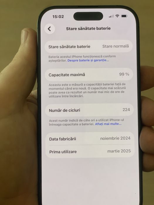 Iphone 16 pro impecabil 128 gb