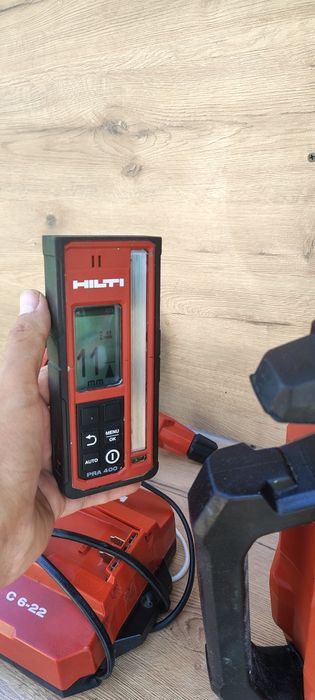Laser panta Hilti pr 40 22 nuron. Receptor pra400, incarcator c6 si baterie