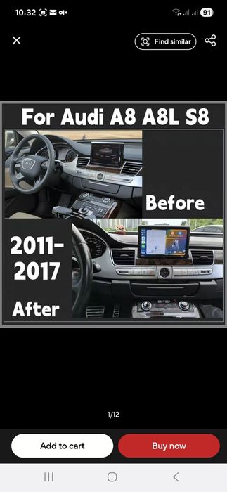 Navigatie Android Audi A8 D3-D4 2002-2017