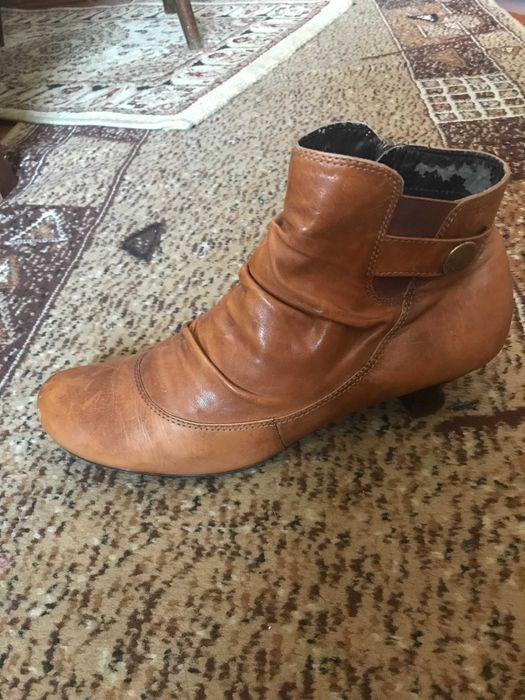 Полусапожки кожаные