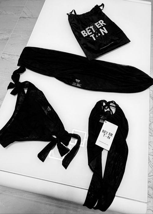 Full SET иновативен tan-trough Бански - Milos top, los Bottom + шал