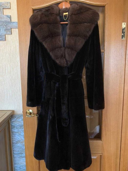 Шуба норковая длинная