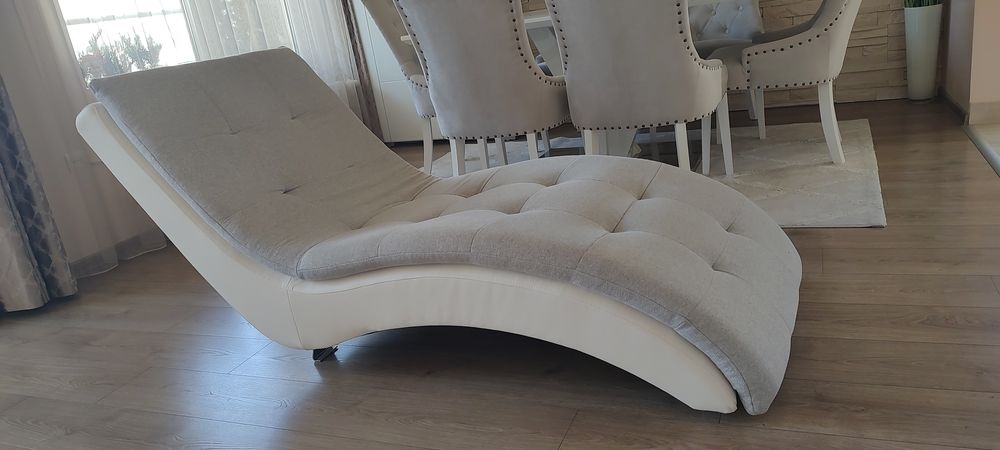 Лежанка, текстил, кожа