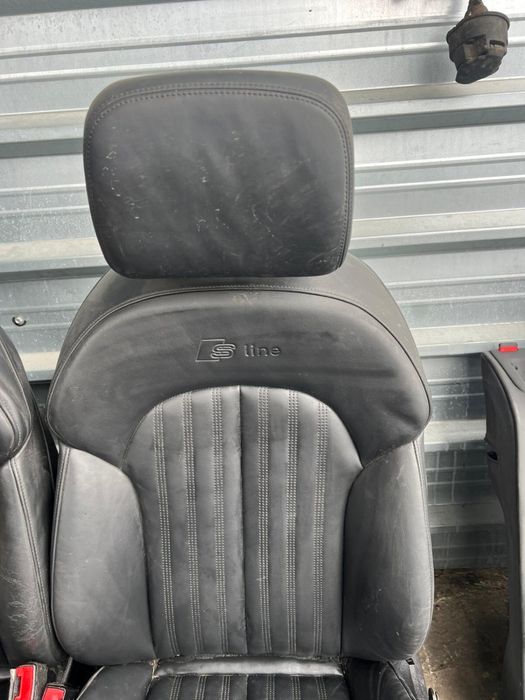 Салон за Ауди AUDI A7 Sline черен кожа електрически подгрев ном 856