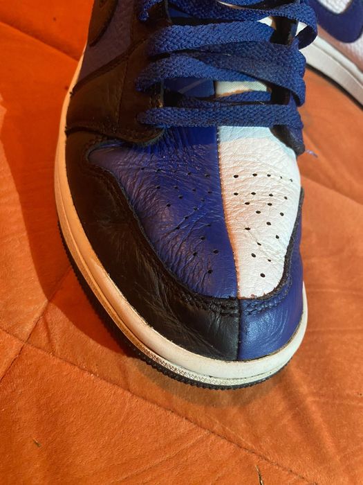 Jordan 1 Mid Split "Black/French Blue/White"