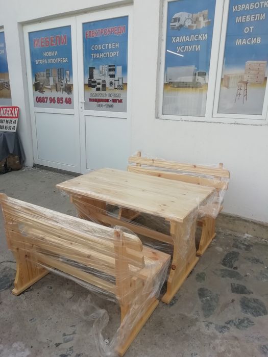 Баварски маси с пейки 120/70