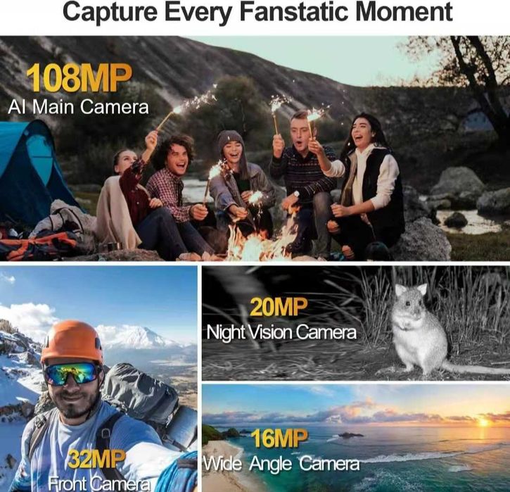 DOOGE V Max 5G 22000mAh smartphone 12GB+256GB 8-core 108MP