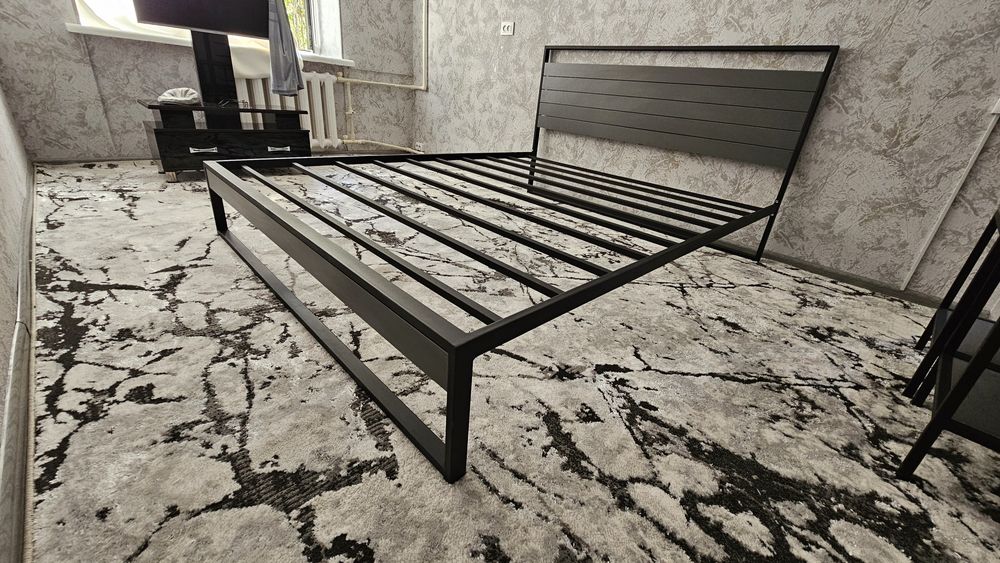 Металлические Кровать Лофт. Двуспальная кровать.  Temir Kravat.