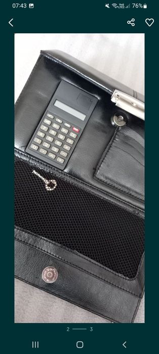 Барсетка с ключом и калькулятором