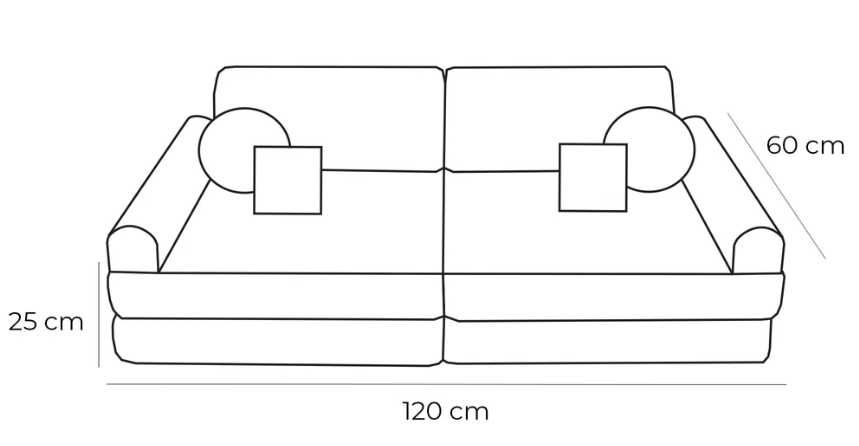 Montessori детски диван - Диван за игра за деца