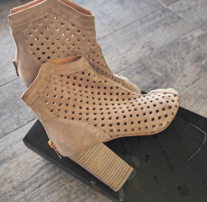 Sandale BSB piele naturala intoarsa