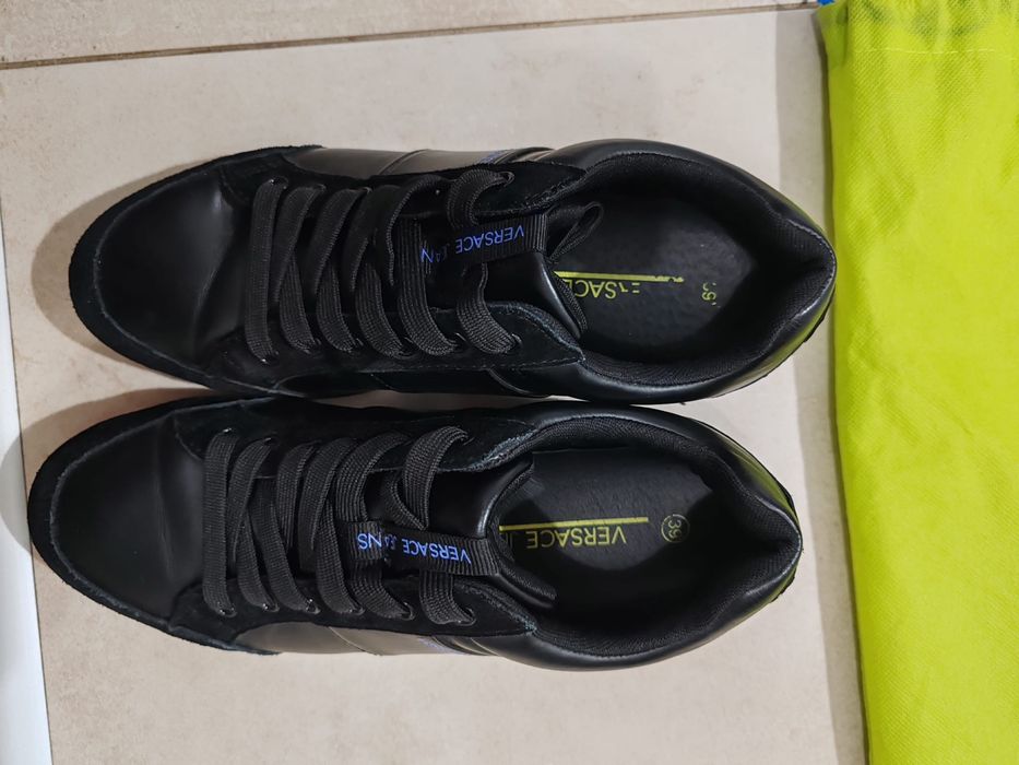 Adidași Versace Jeans Couture negri, mărimea 39 – eleganți și comozi