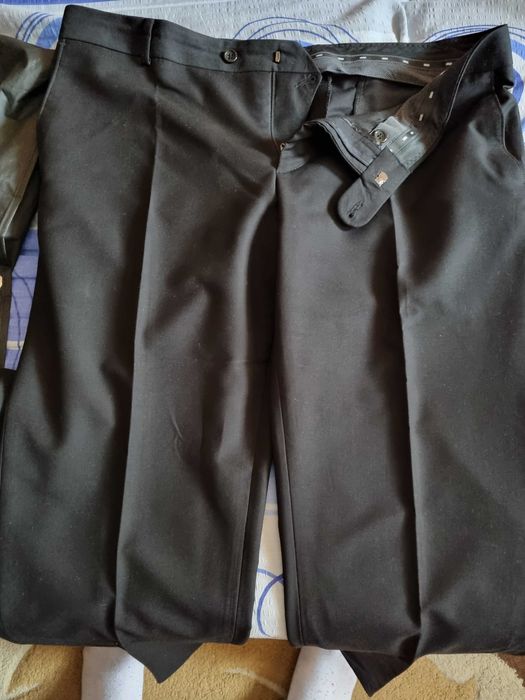 Costum evenimente + Vesta + Pantalon -  marimea 54 (XL), negru