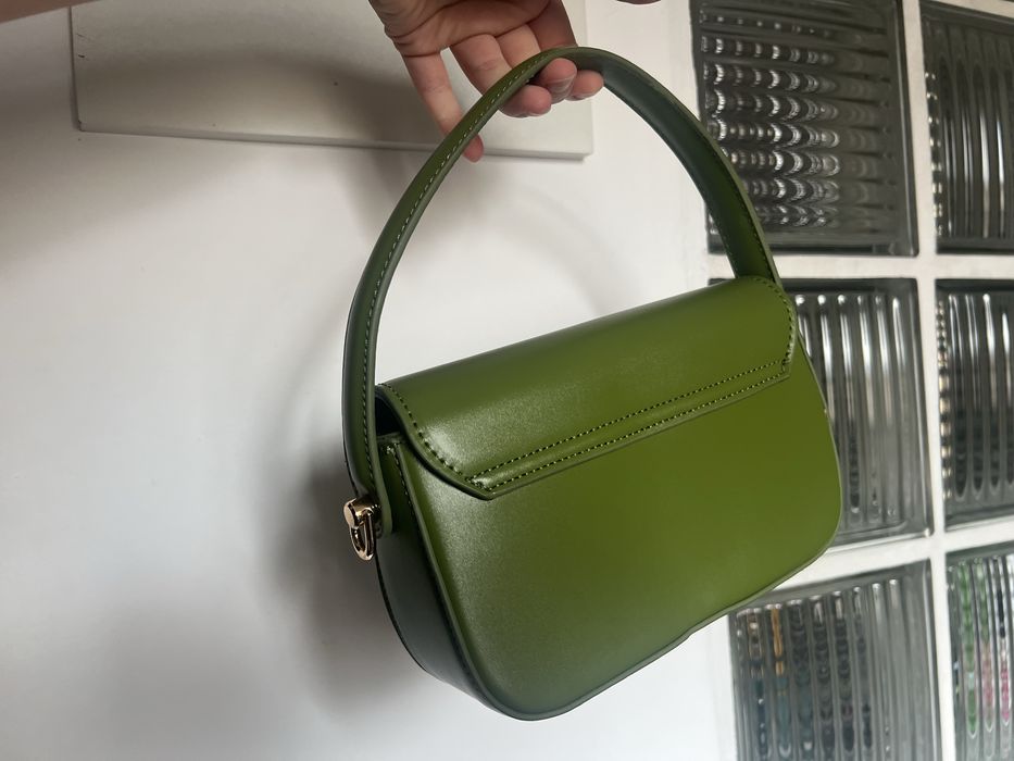 Geantă Meli Melo verde gentuta crossbody mână umăr