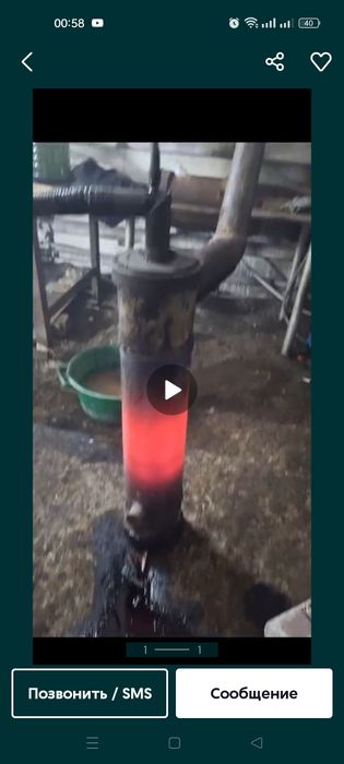 Печь на отработке