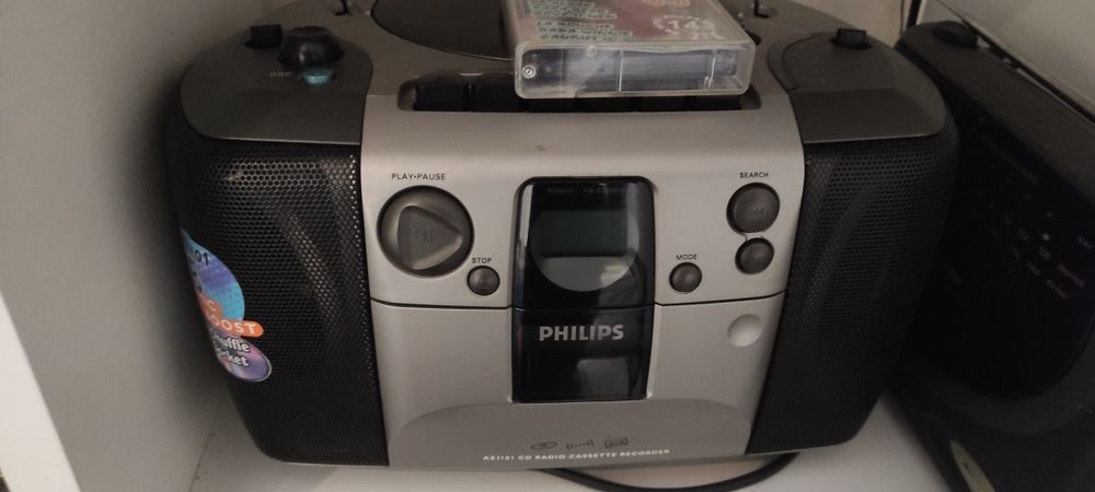 Casetofon cu CD și radio Telefunken, CD player LENCO NOU si Combo Shar