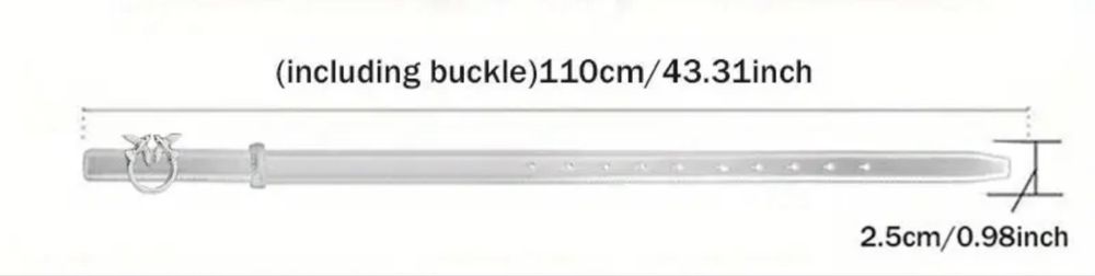 Кафяв кожен колан pinko