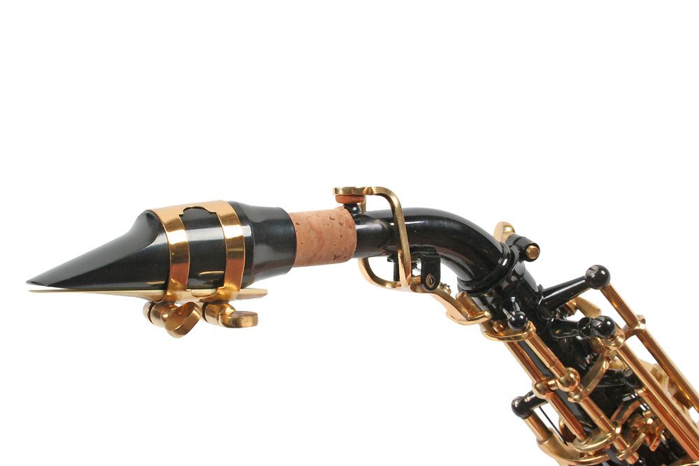 Saxofon Sopran curbat Karl Glaser NEGRU+AURIU NOU Sopranina Si bemol