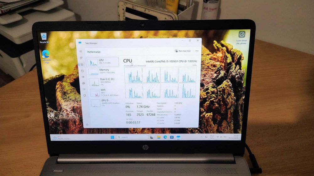 Laptop HP 340S G7 i5 1035G1 - 16GB - 512GB nVme - Windows 11 Pro OEM