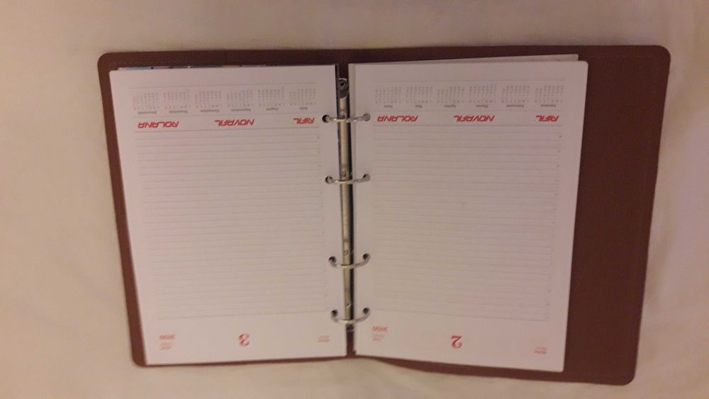 Caiet mecanic/agenda A5, patru inele