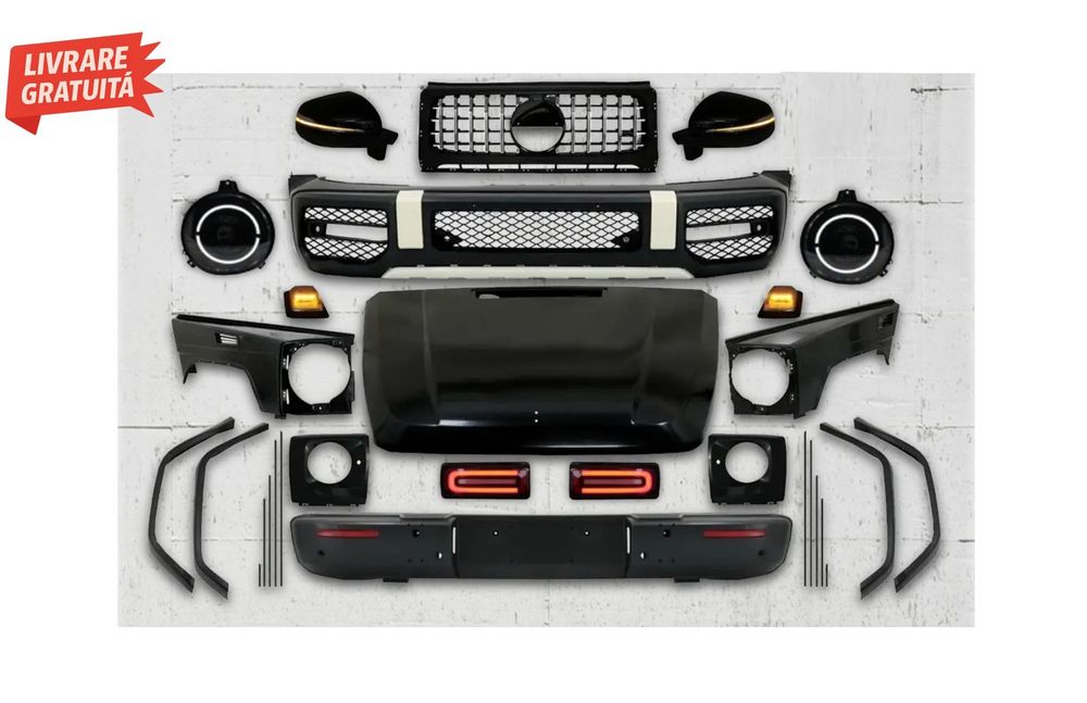 Pachet Exterior de Conversie Wide Body 2018+ G63 Design Mercedes W463 G-Class (200- livrare gratuita