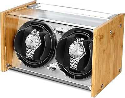 Cutie Watch Winder Smith Bambus 2 Ceasuri - Resigilat
