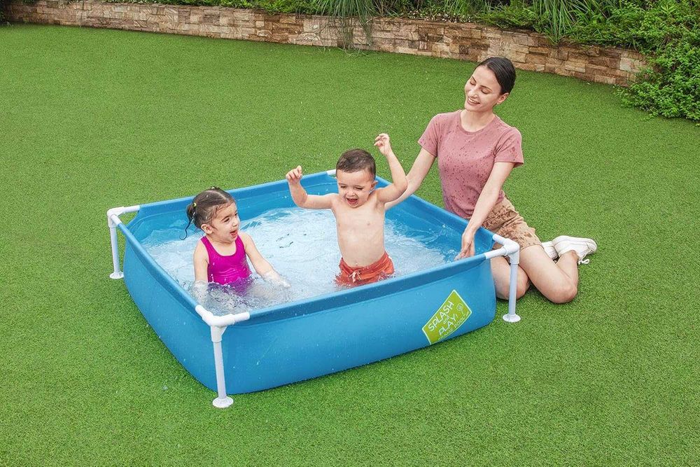 НОВИ! Детски басейн с метална рамка  Bestway 122х122x30.5см