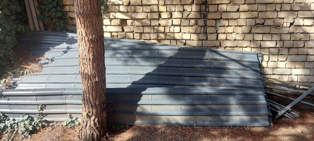 Айван с навесом металлоконструкции железо кровельное профнастил