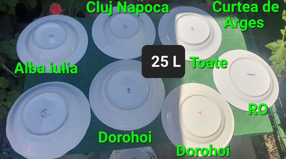 Farfurii portelan 7 bucati