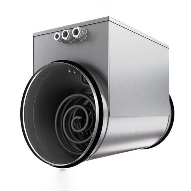 Калорифер электрический для круглых каналов НККм-100 -2,5-1ф