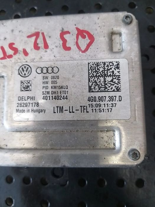 Modul calculator balast xenon drl audi q3 8u 4g0907397d 28297178