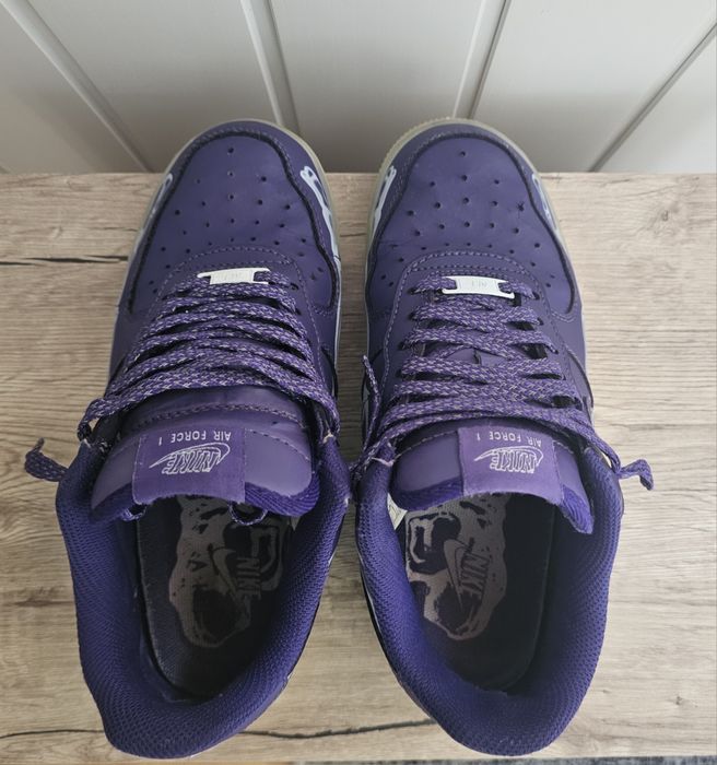 Nike Air Force 1 Low Purple Skeleton Halloween